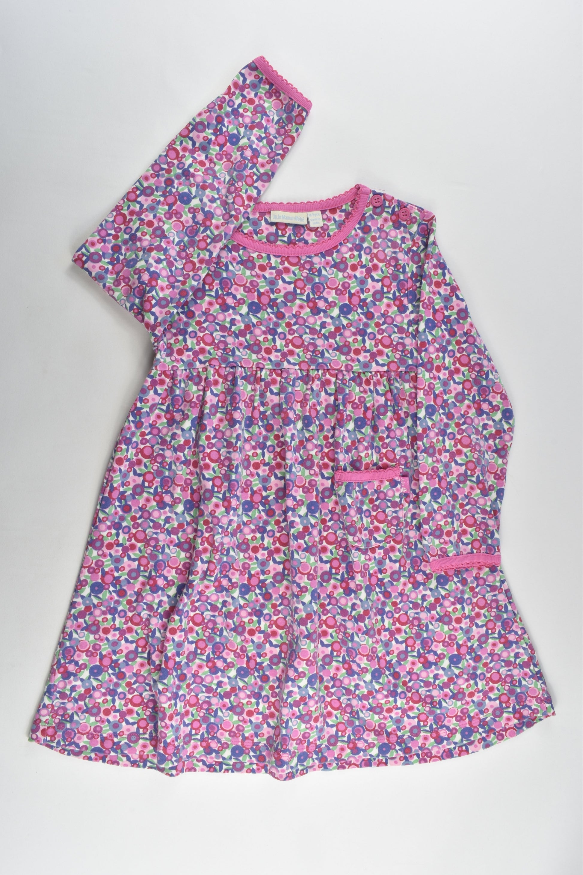 JoJo Maman Bébé Size 4-5 Floral Dress