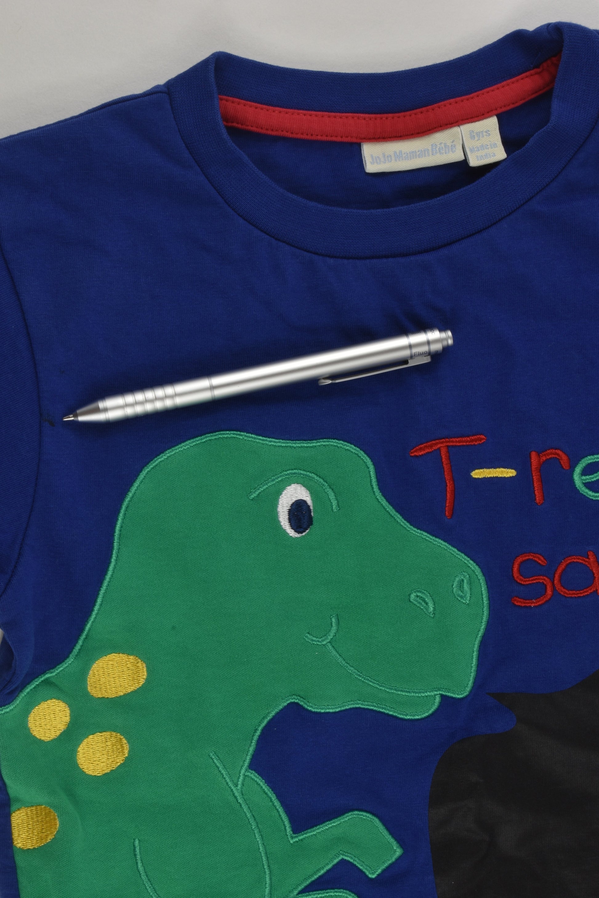 JoJo Maman Bébé Size 6 T-Rex T-shirt