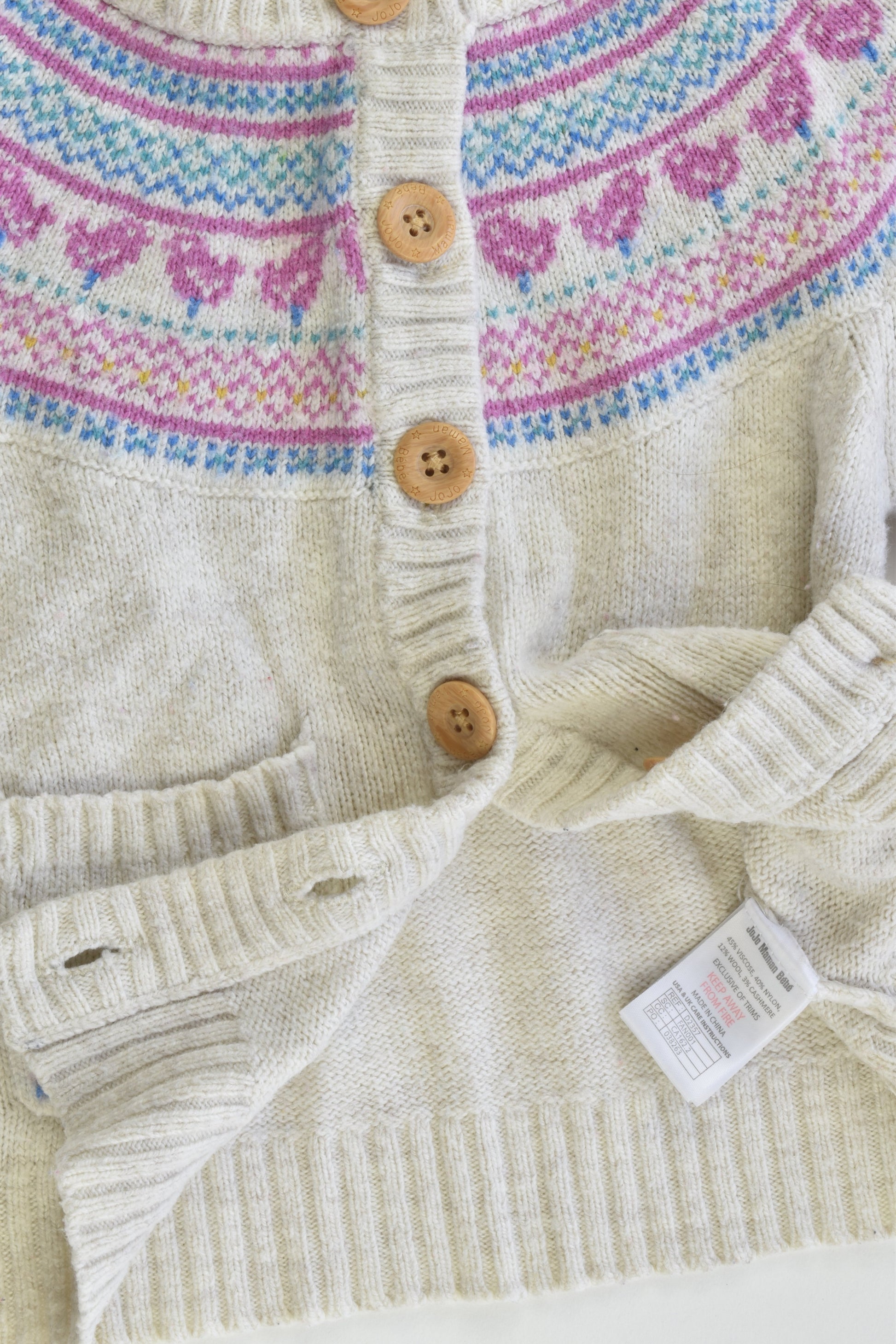 JoJo Maman Bébé (UK) Size 18-24 months (2) Knitted Woolly Cardigan