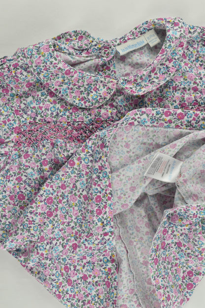 JoJo Maman Bébé (UK) Size 2 (18-24 months) Liberty Print Smocked Blouse