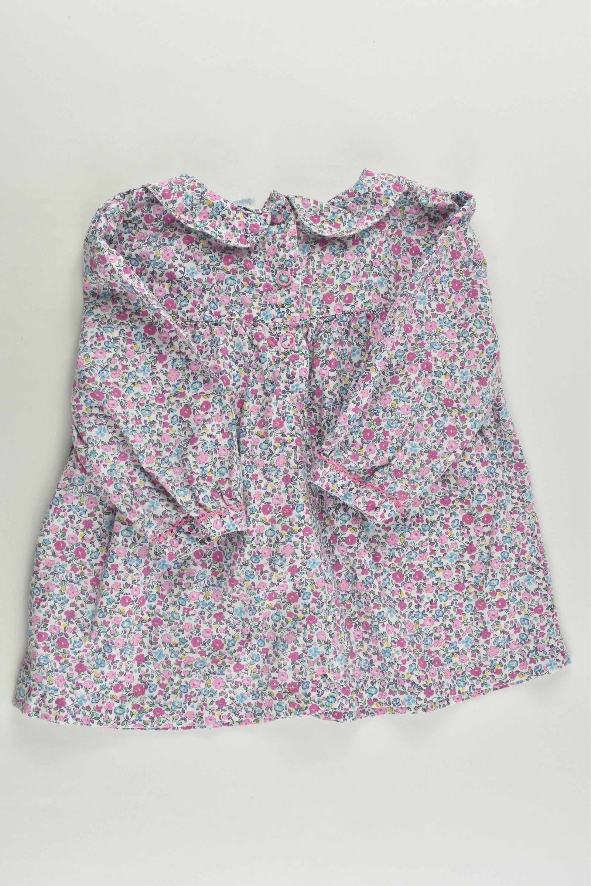 JoJo Maman Bébé (UK) Size 2 (18-24 months) Liberty Print Smocked Blouse