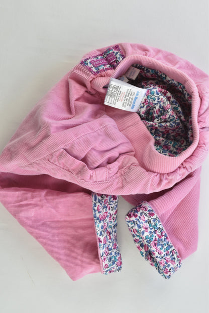 JoJo Maman Bébé (UK) Size 3-6 months (00) Liberty Print/Cord Lined Pants
