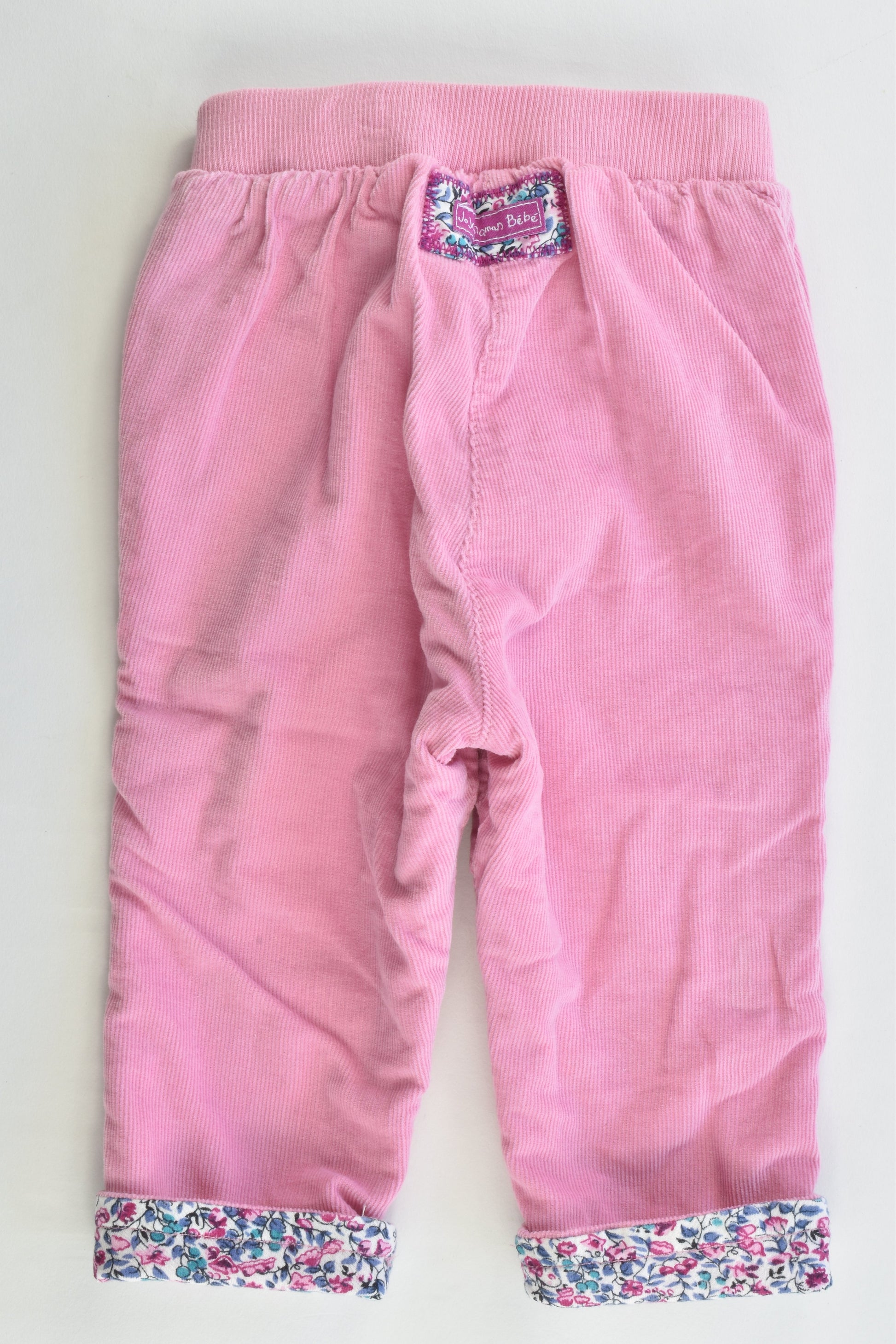 JoJo Maman Bébé (UK) Size 3-6 months (00) Liberty Print/Cord Lined Pants