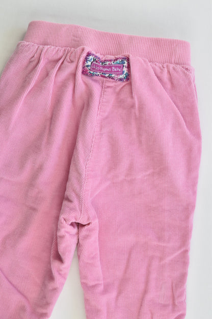 JoJo Maman Bébé (UK) Size 3-6 months (00) Liberty Print/Cord Lined Pants