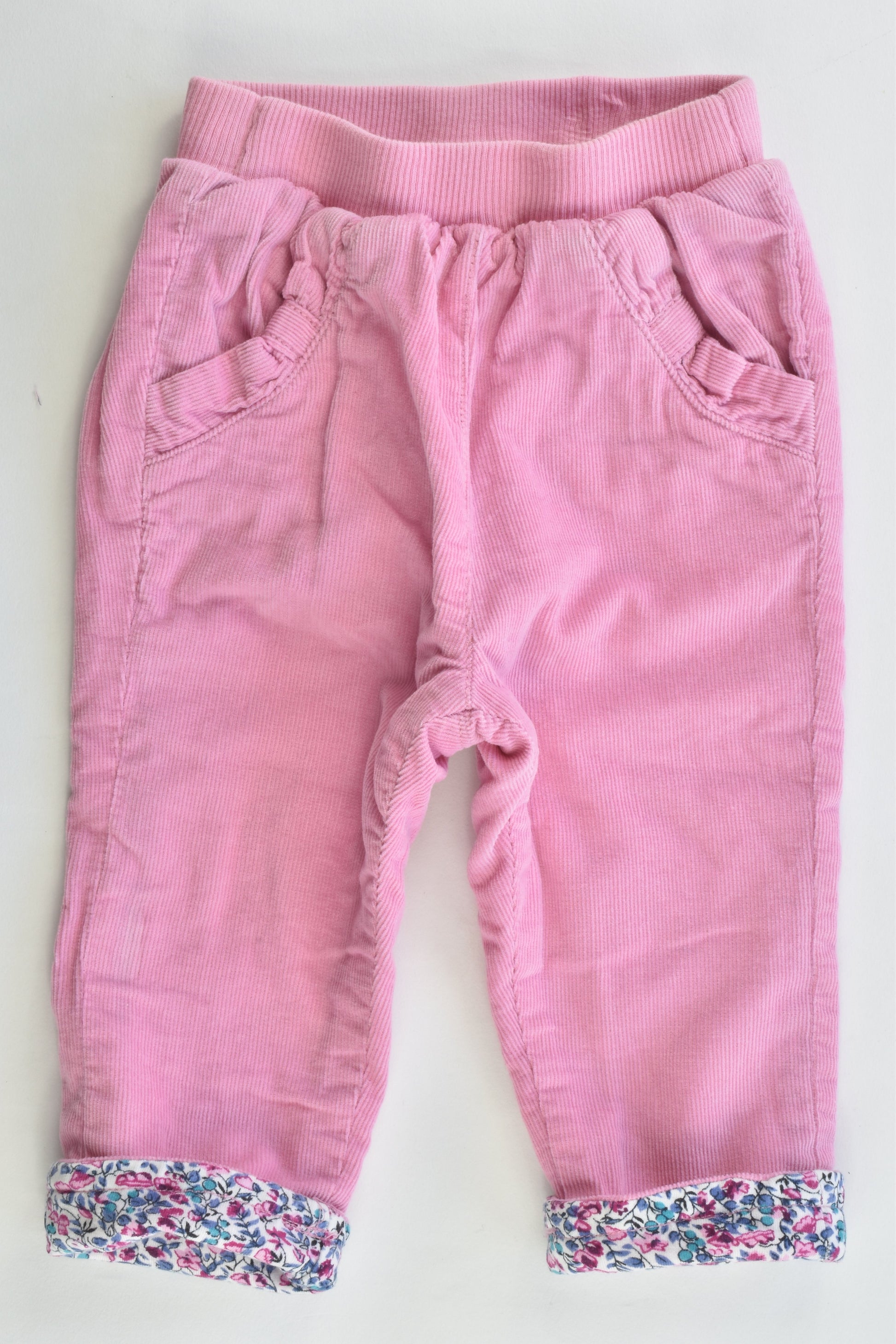 JoJo Maman Bébé (UK) Size 3-6 months (00) Liberty Print/Cord Lined Pants