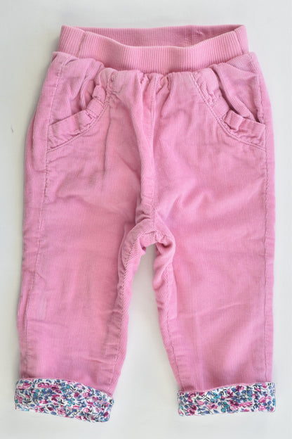 JoJo Maman Bébé (UK) Size 3-6 months (00) Liberty Print/Cord Lined Pants