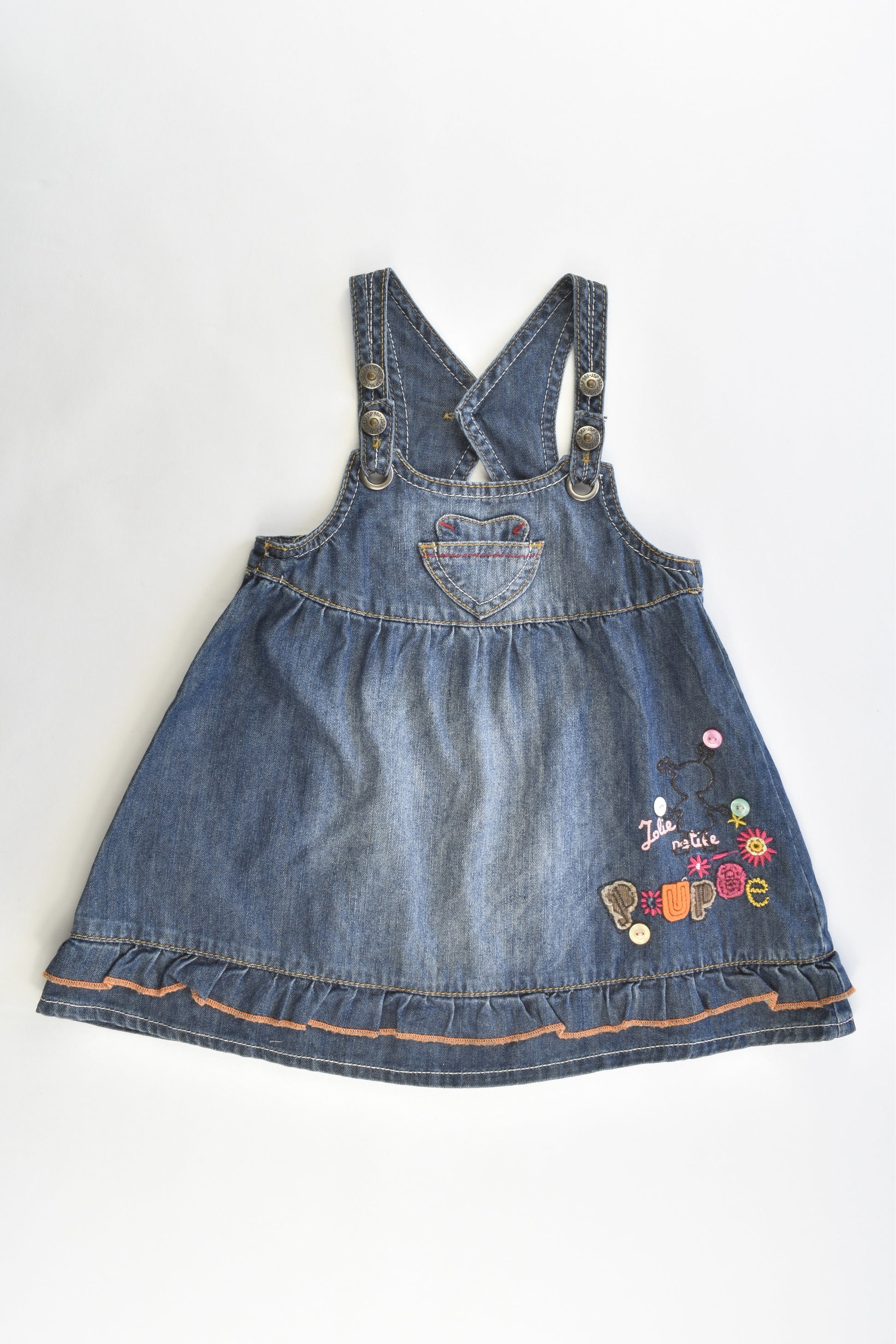 JSP Size 24 months Soft and Stretchy Denim Dress