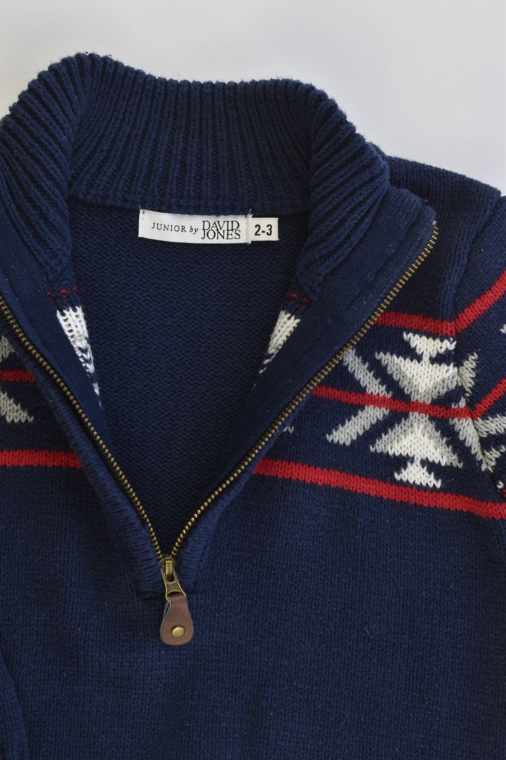 Junior by David Jones Size 2-3 Scandinavian Style Knitted Jumper