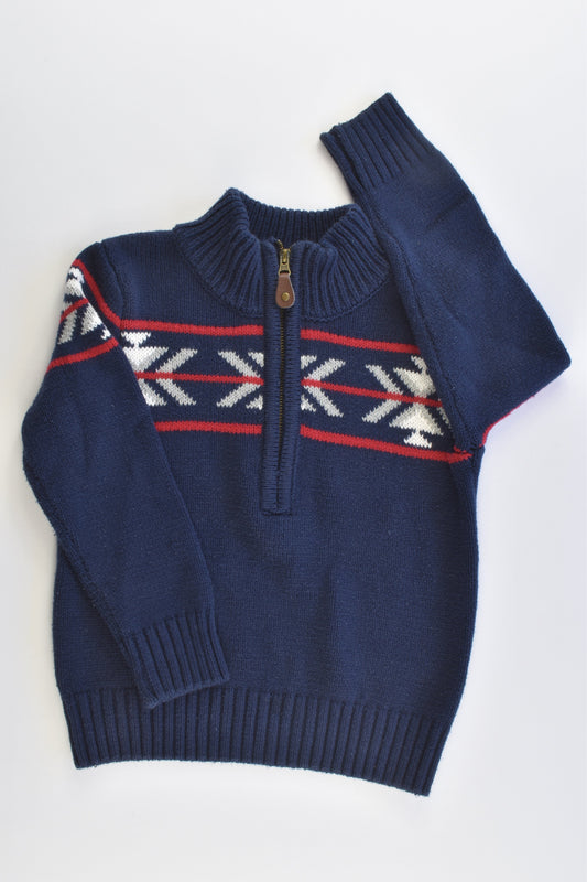 Junior by David Jones Size 2-3 Scandinavian Style Knitted Jumper