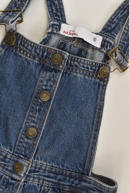 Just Jeans Size 10 Denim Pinafore Dress
