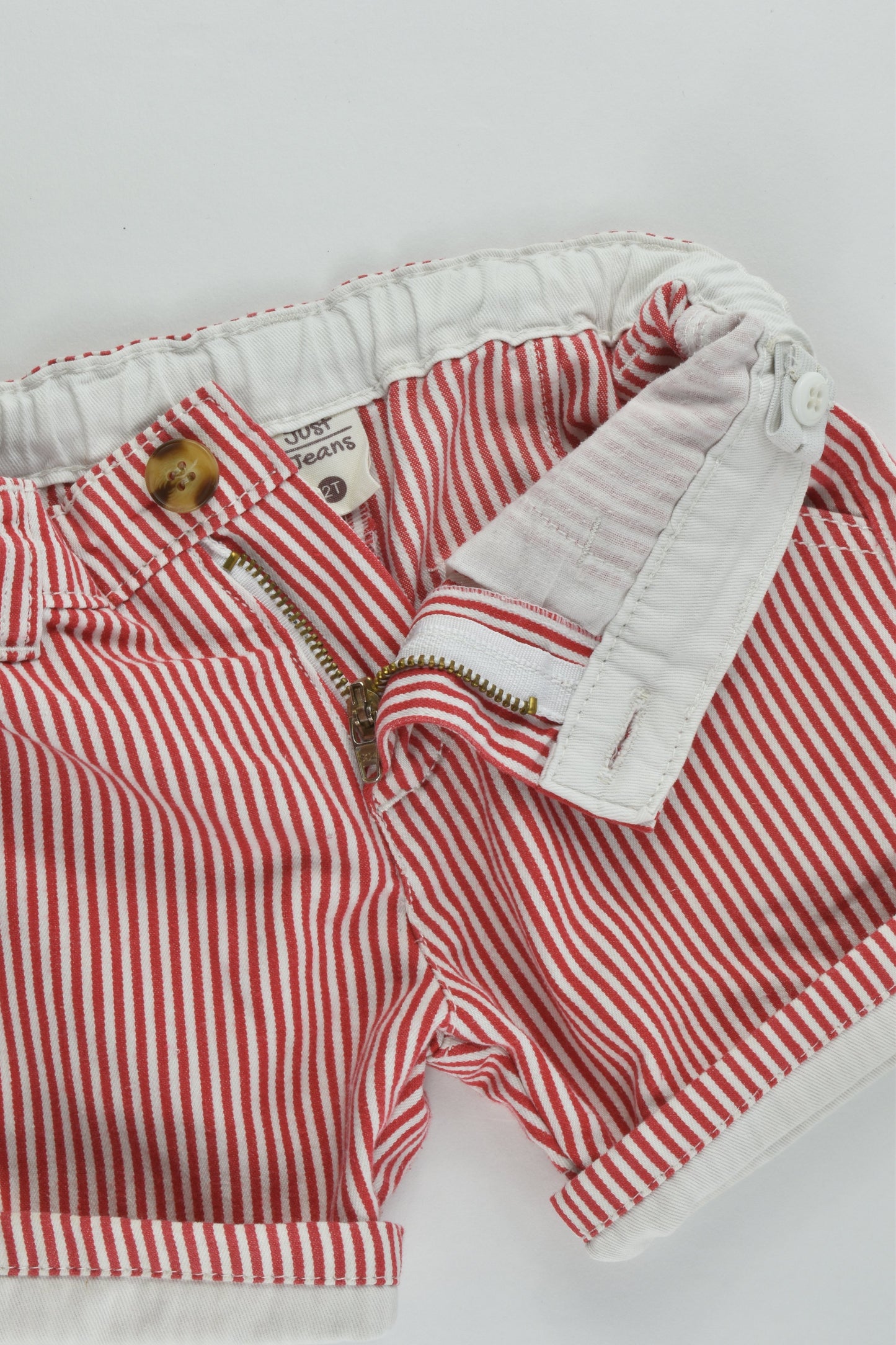 Just Jeans Size 2 Striped Shorts
