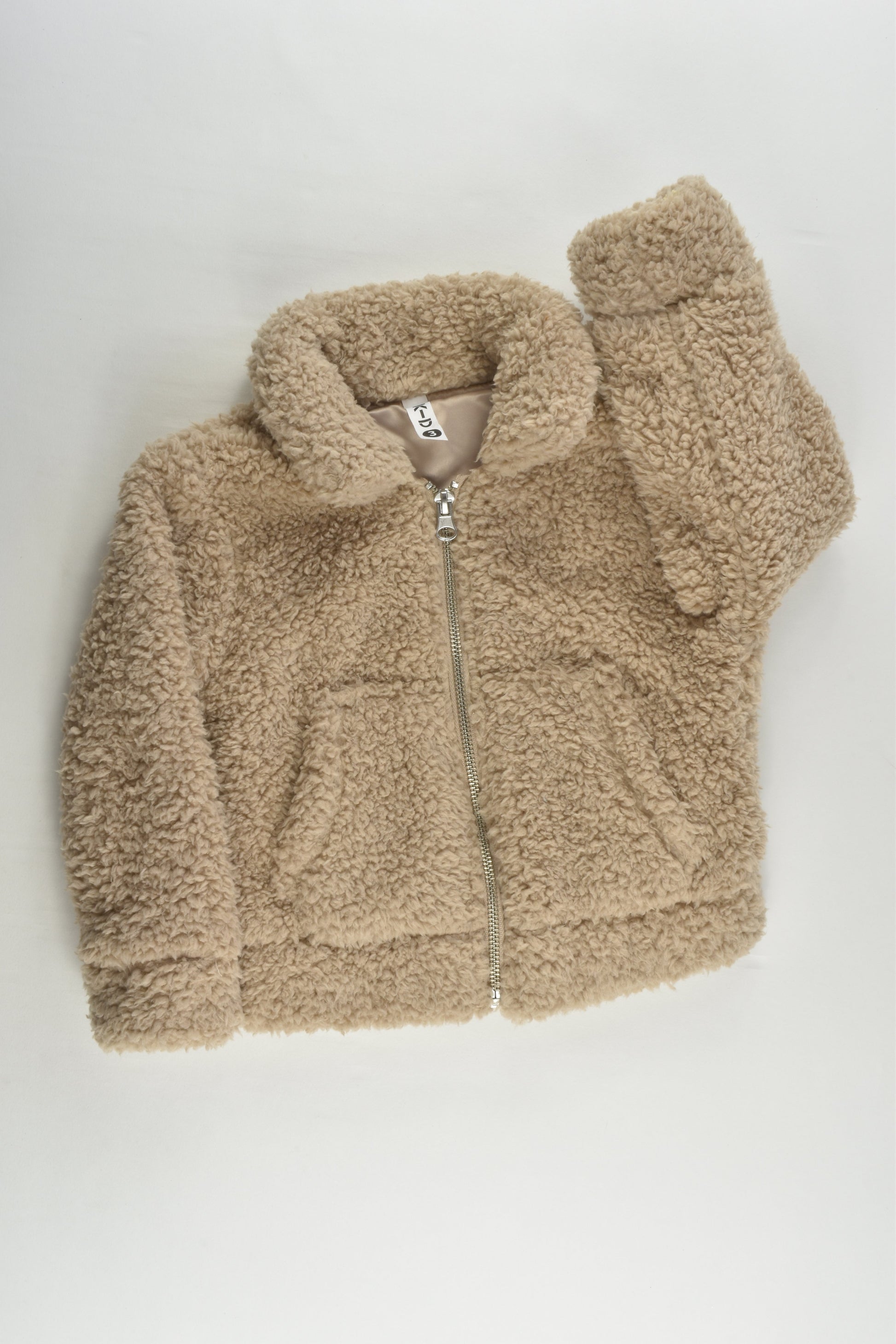K-D Size 3 Soft Lined Teddy Jacket