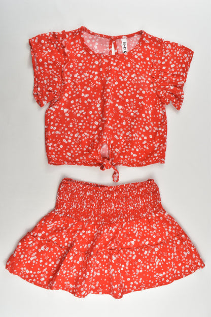 K-D Size 4 Floral Viscose Outfit
