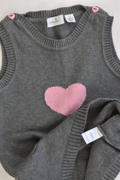Kaboosh Size 0 (76 cm, 6-12 months) Knitted Love Heart Dress