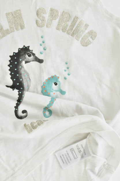 KappAhl Size 110/116 cm (5-6) Seahorses T-shirt