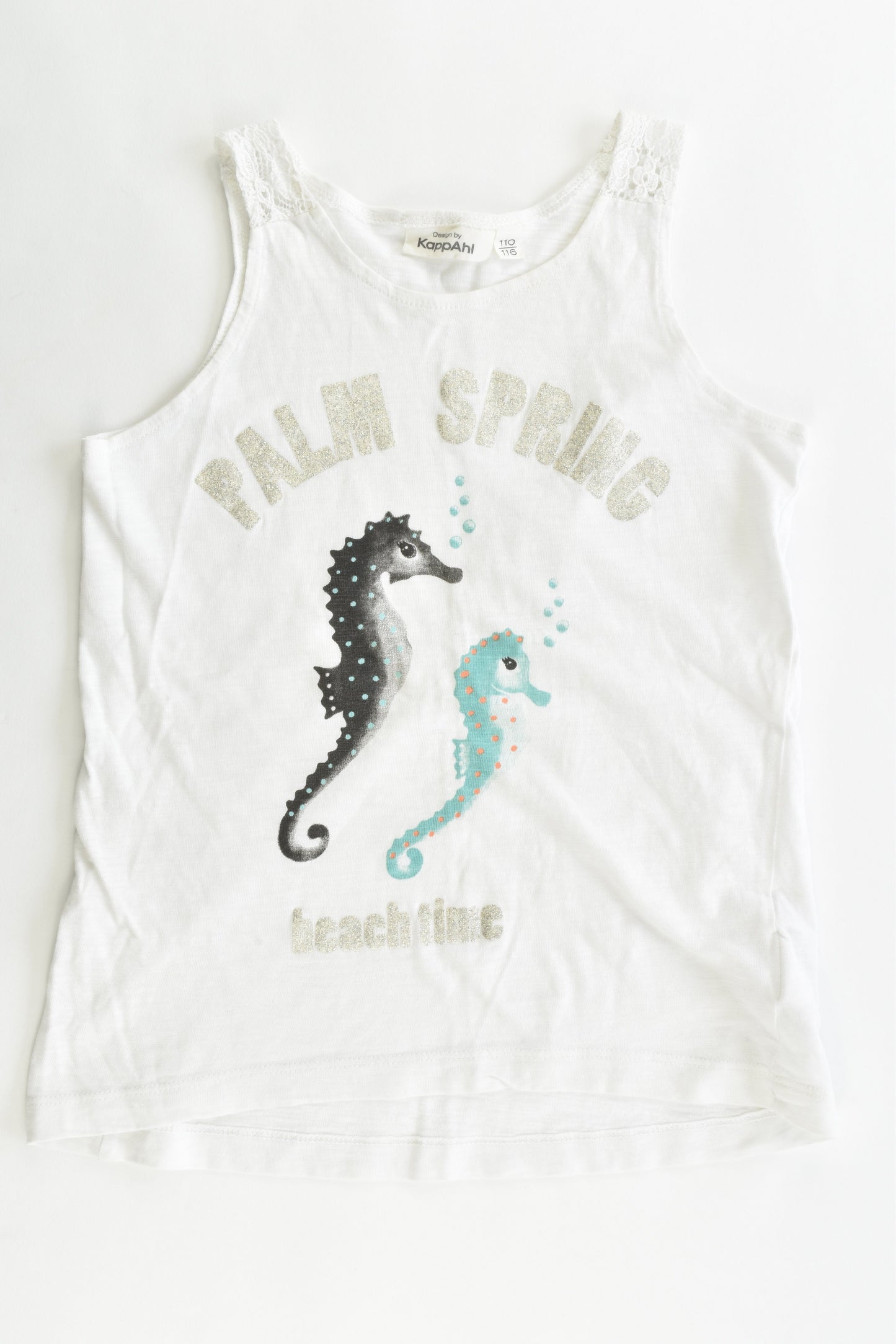 KappAhl Size 110/116 cm (5-6) Seahorses T-shirt