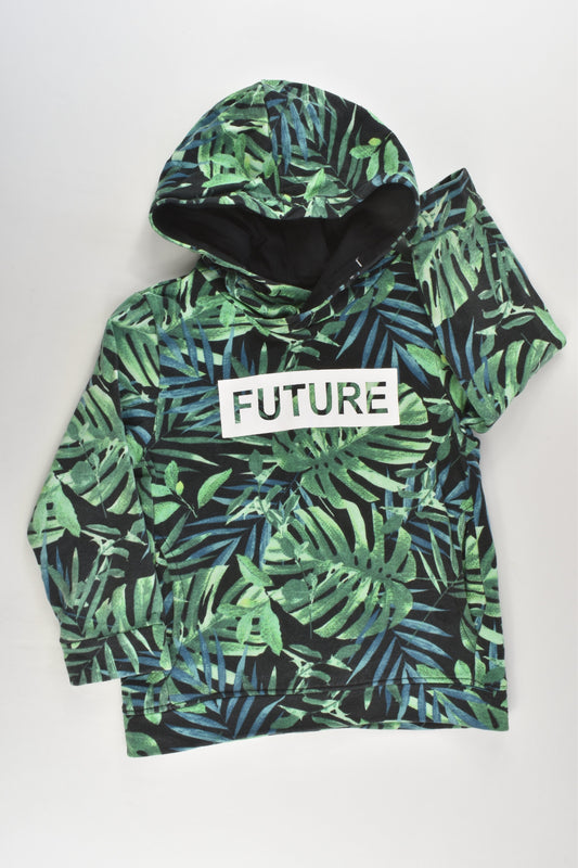 KappAhl Size 3-4 (98/104 cm) 'Future' Leaves Hooded Jumper