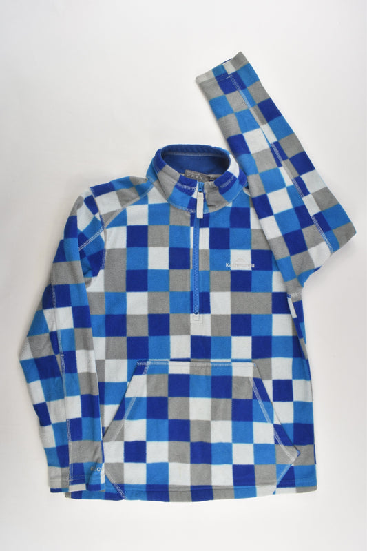 Kathmandu Size 10 Checked Fleece Jumper