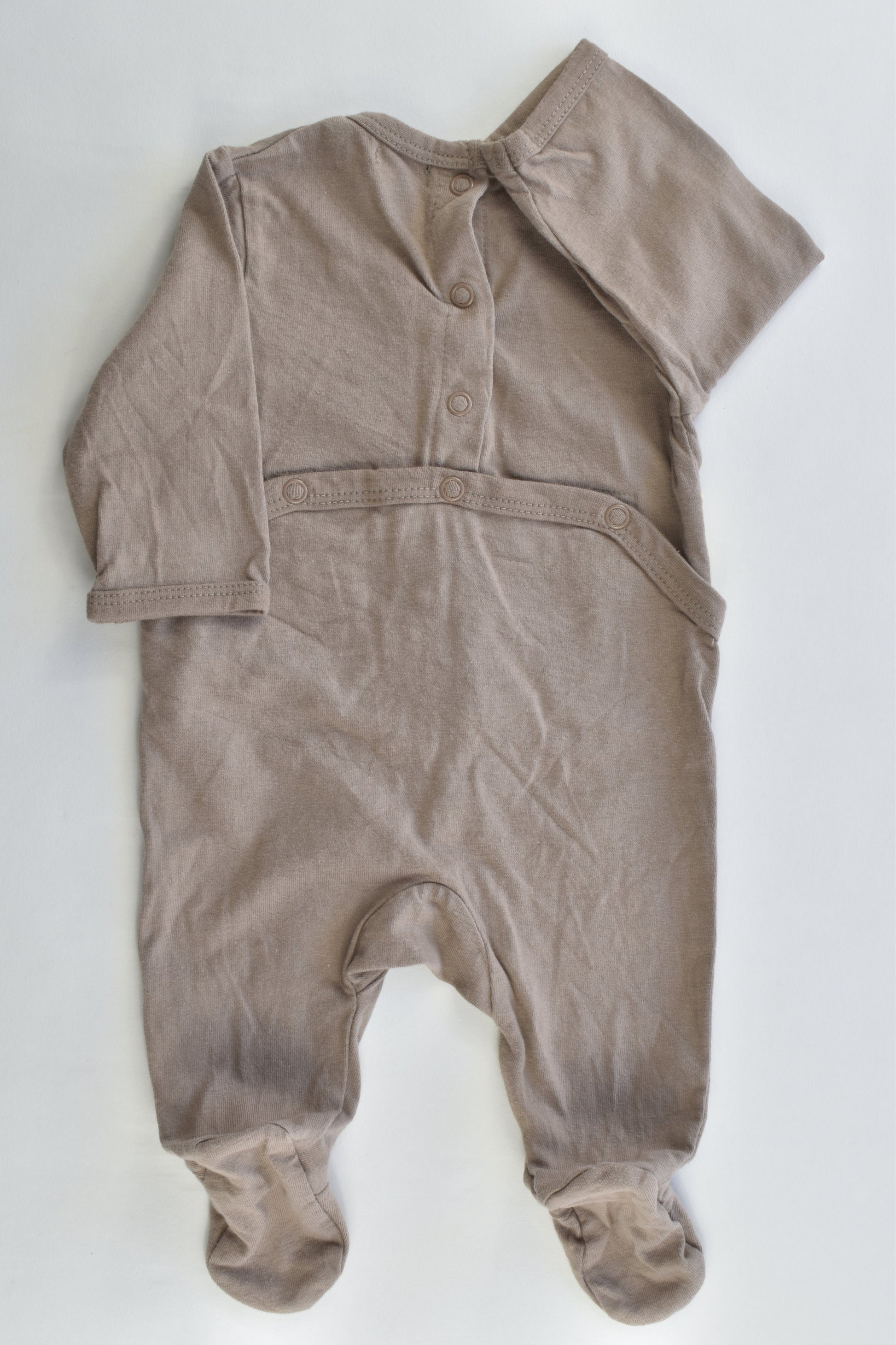 Kiabi (France) Size 1 month (000) "Maman Tu M'Aimes?" Footed Romper
