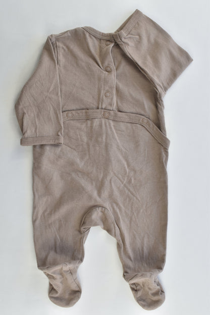 Kiabi (France) Size 1 month (000) "Maman Tu M'Aimes?" Footed Romper