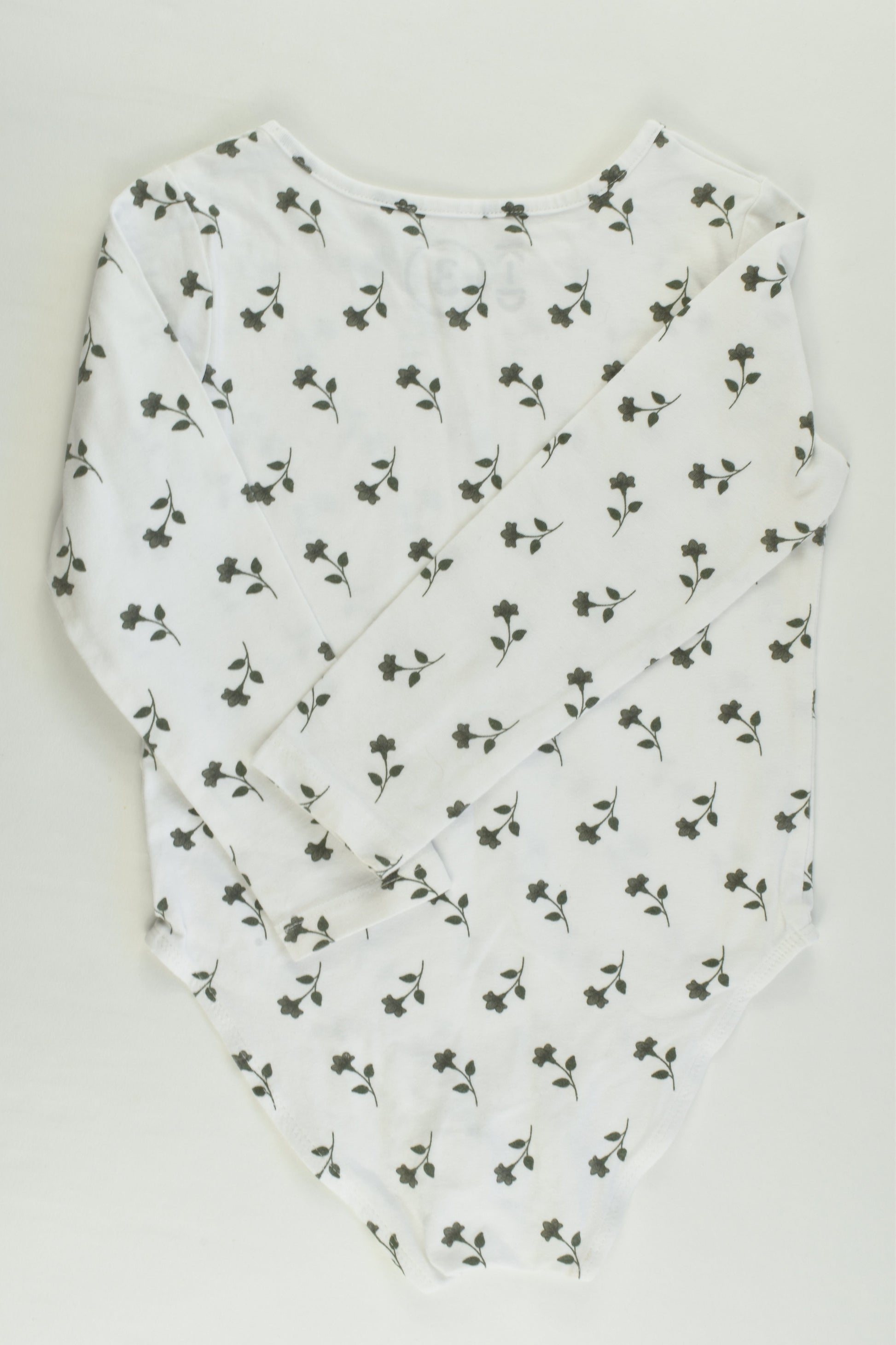 Kid Size 3 Floral Bodysuit