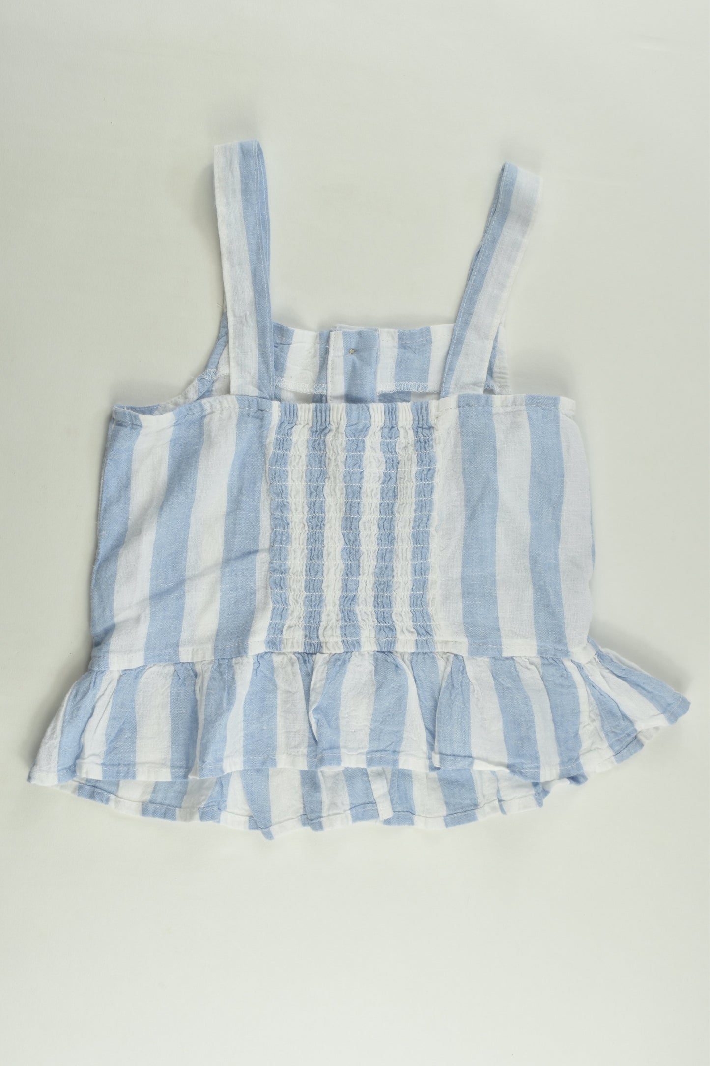 Kid Size 5 Striped Linen/Viscose Blouse