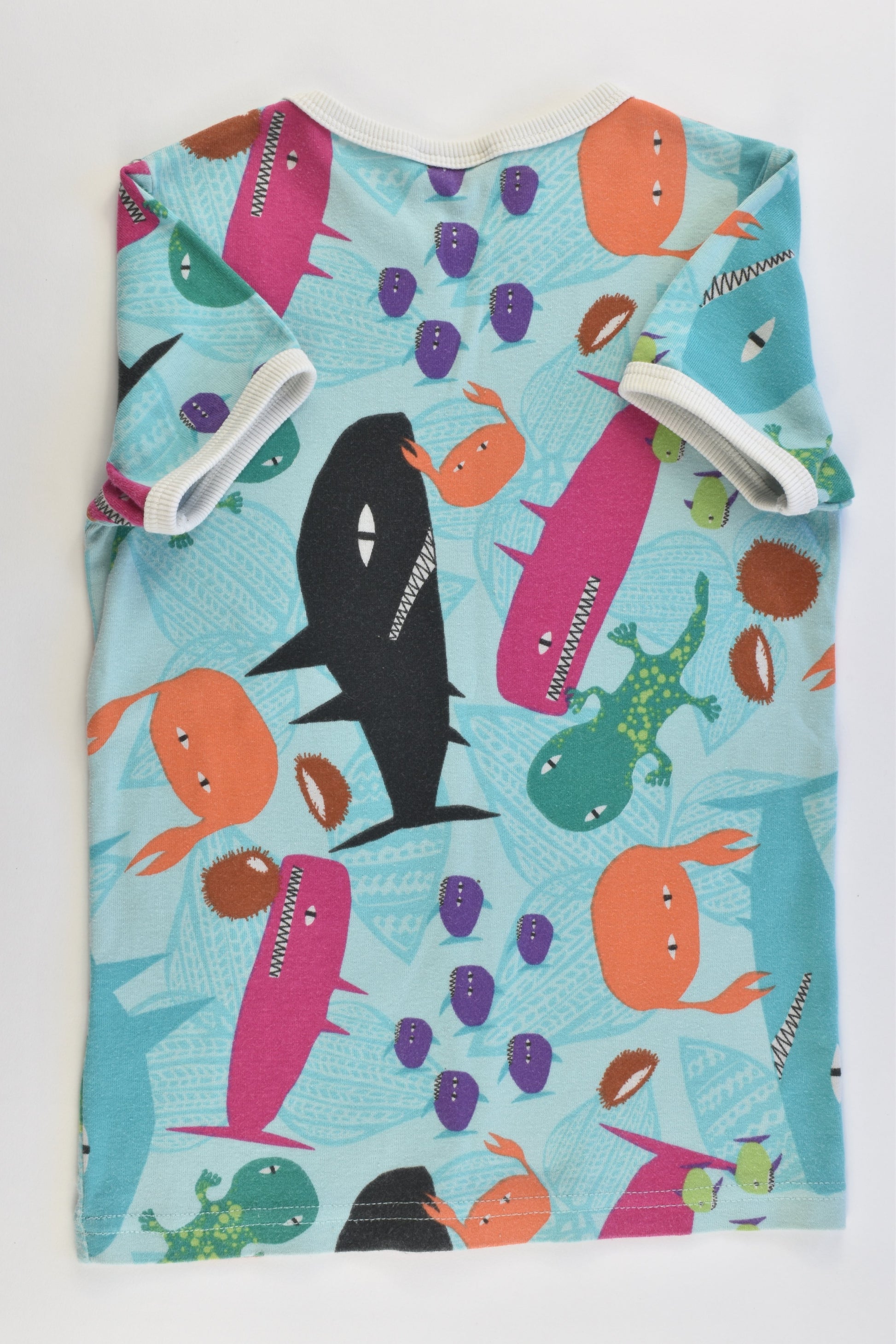 Kids by Lindex Size 116 cm (6) Sea Creatures T-shirt