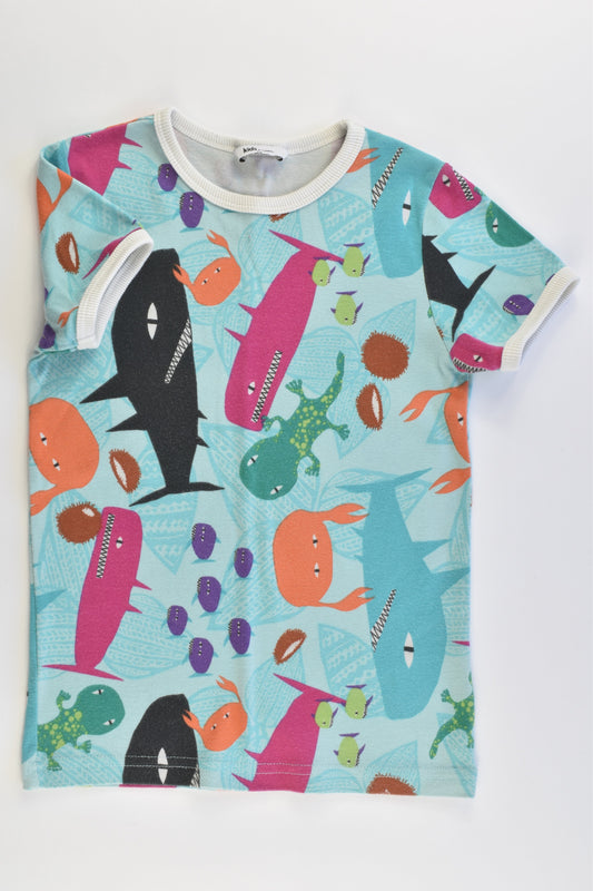Kids by Lindex Size 116 cm (6) Sea Creatures T-shirt