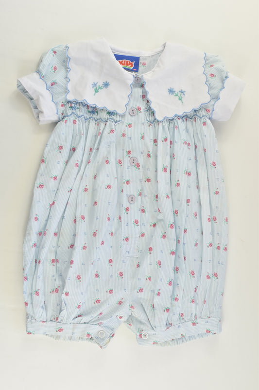 Kids Club Size 0 Smocked Vintage Short Romper