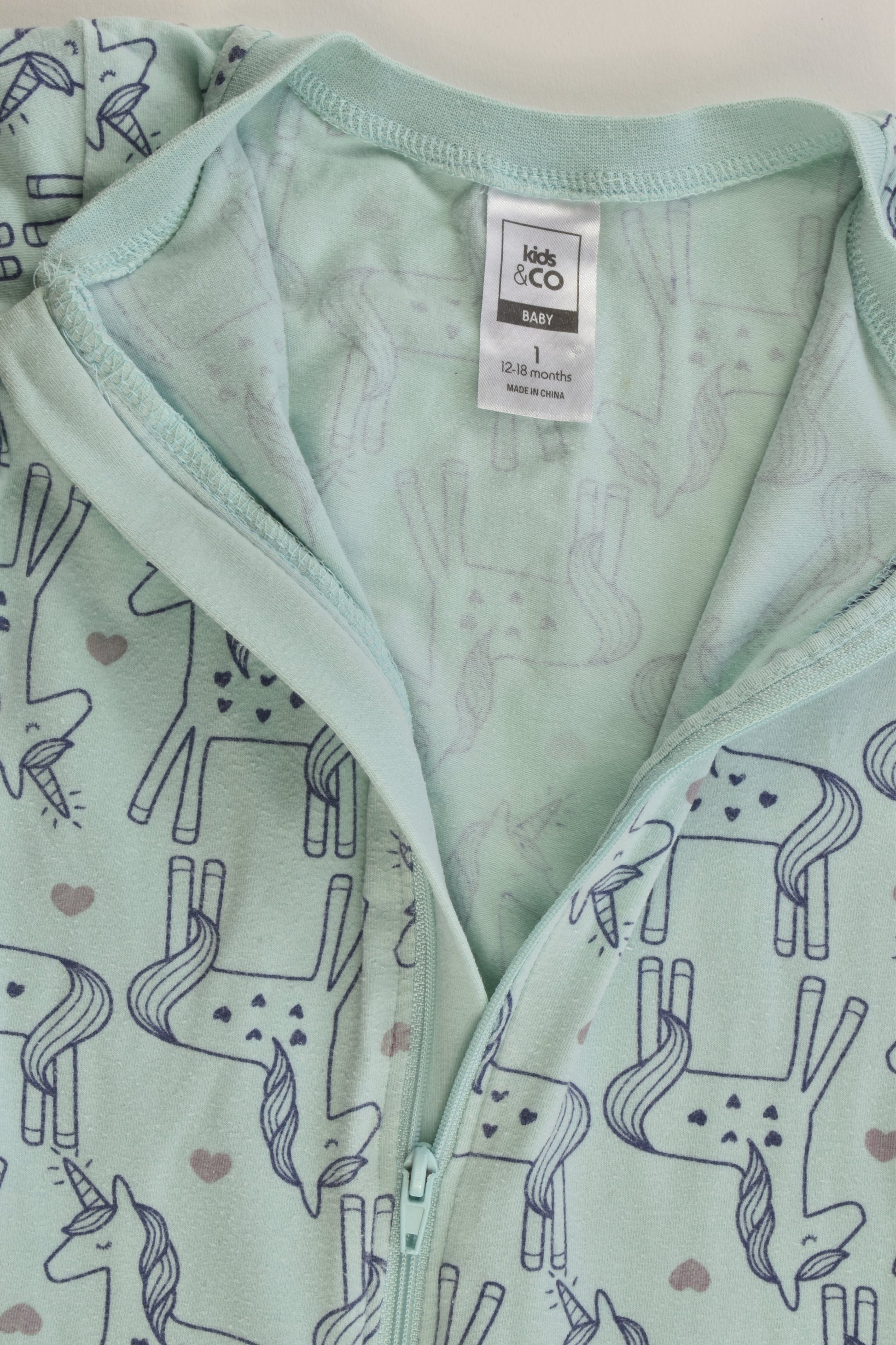 Kids & Co Size 1 (12-18 months) Unicorn Romper