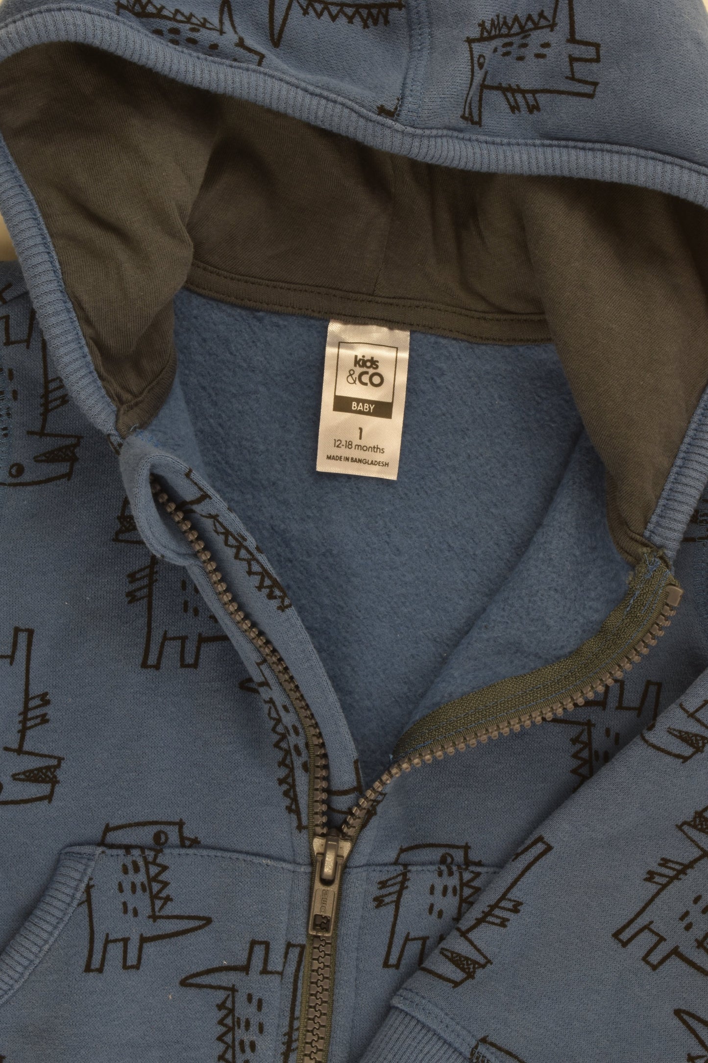 Kids & Co Size 1 Dinosaur Hooded Jumper