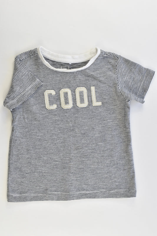 Kids & Co Size 1 Striped 'Cool' T-shirt