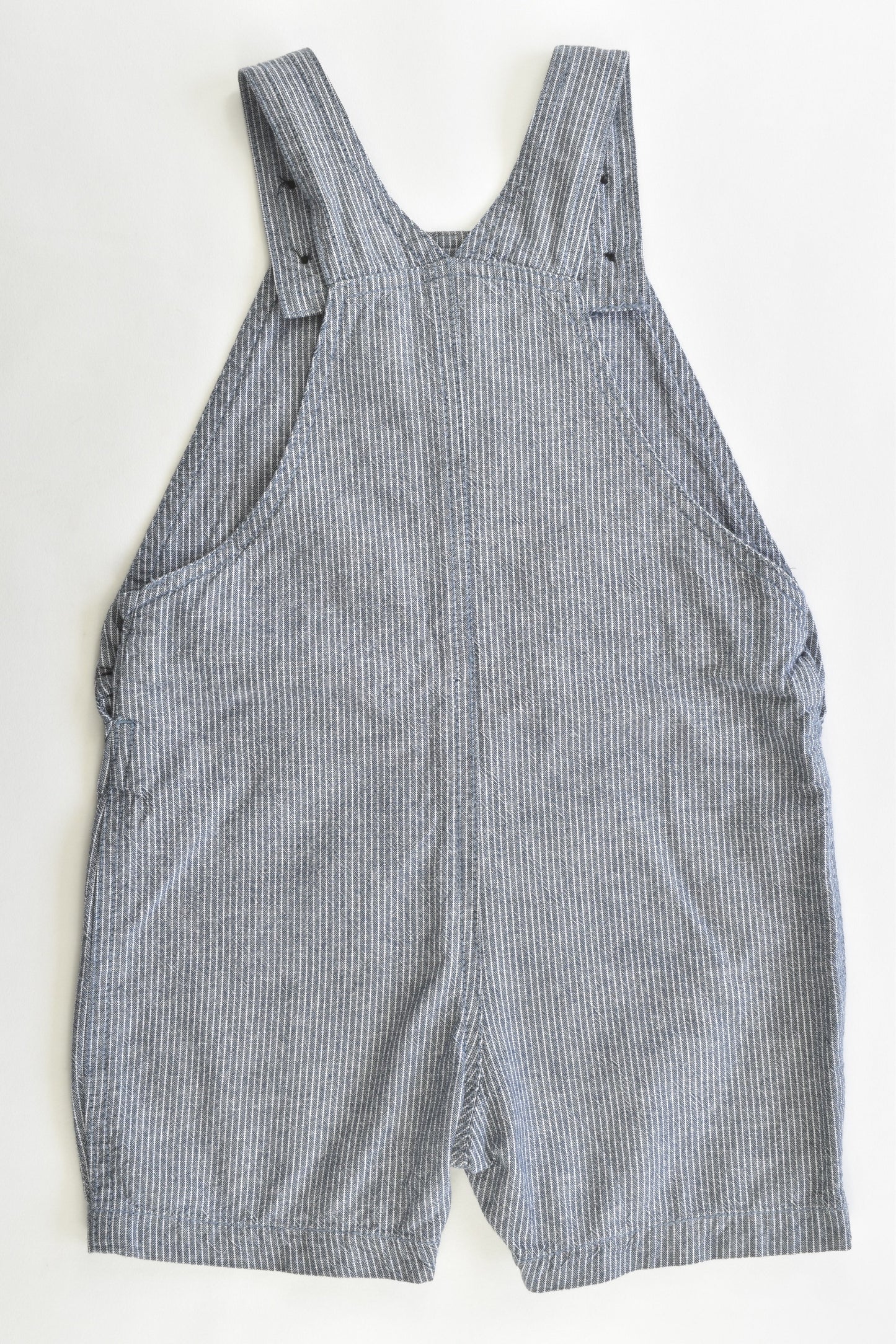 Kids & Co Size 2 (18-24 months) Striped Short Overalls