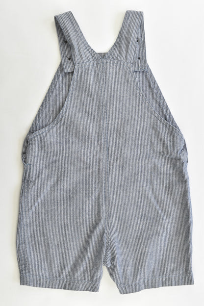 Kids & Co Size 2 (18-24 months) Striped Short Overalls