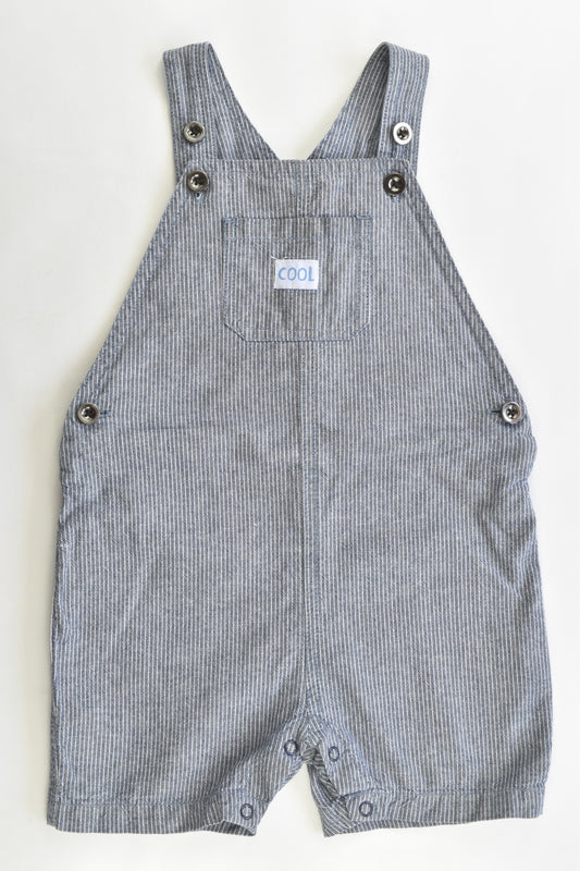 Kids & Co Size 2 (18-24 months) Striped Short Overalls