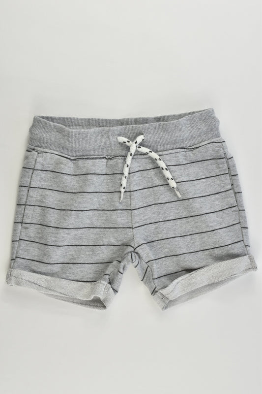 Kids & Co Size 2 Grey Striped Shorts