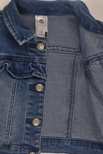 Kids & Co Size 2 Stretchy Denim Jacket