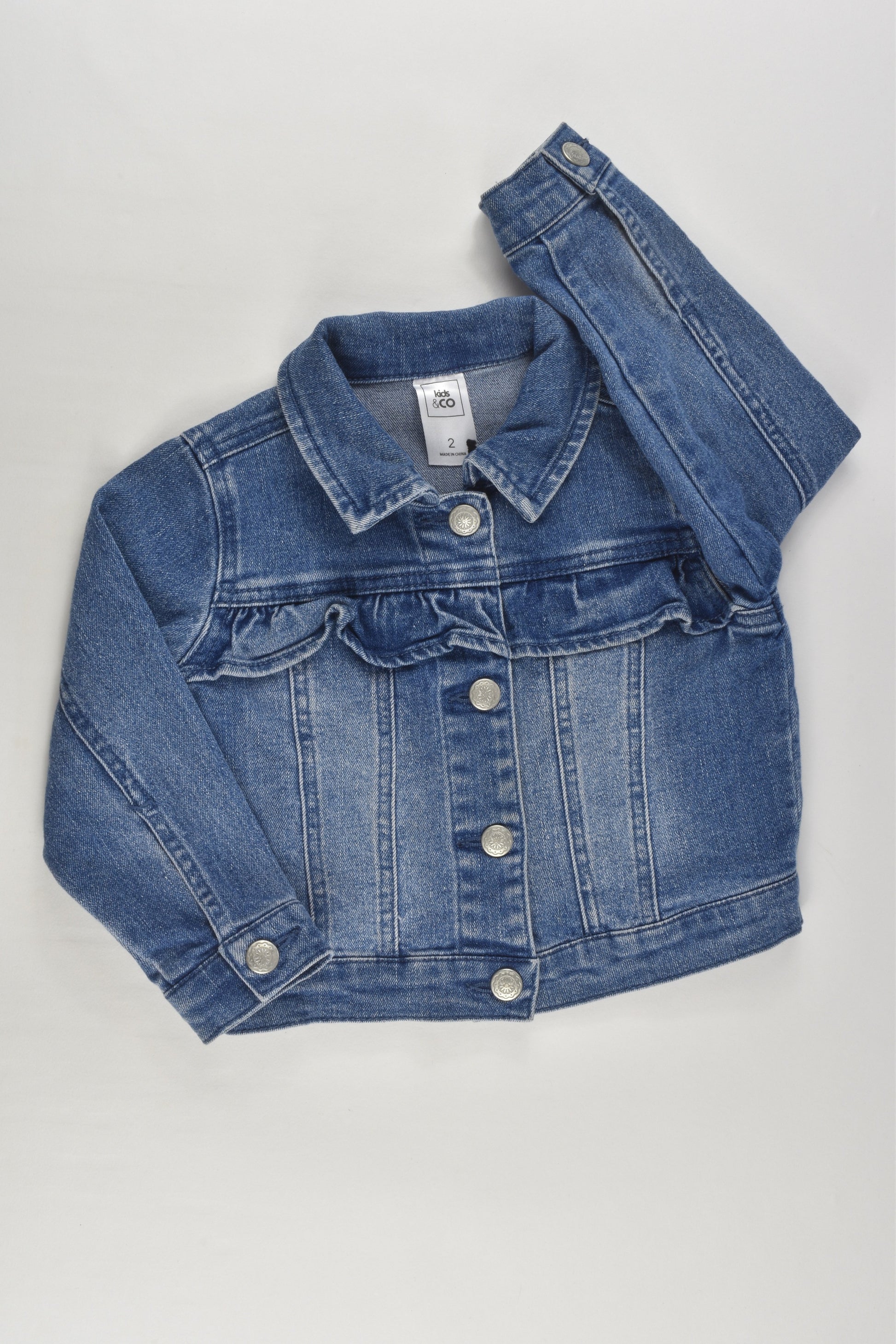 Kids & Co Size 2 Stretchy Denim Jacket