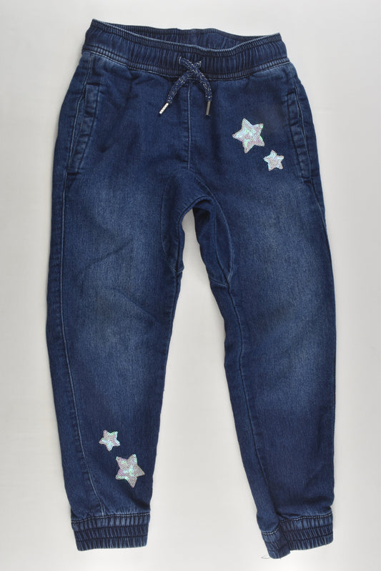 Kids & Co Size 4 Star Sequins Denim Pants