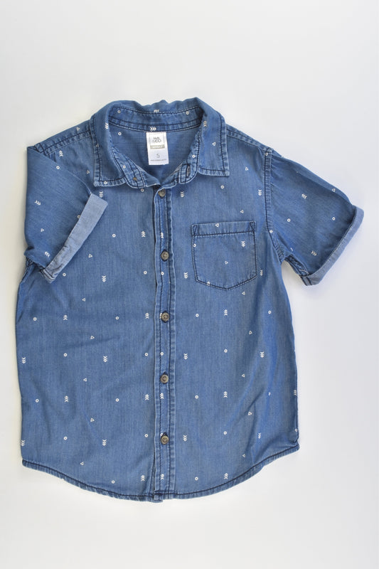 Kids & Co Size 5 Lightweight Casual Denim Shirt