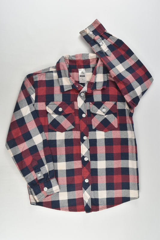 Kids & Co Size 6 Checked Casual Winter Shirt