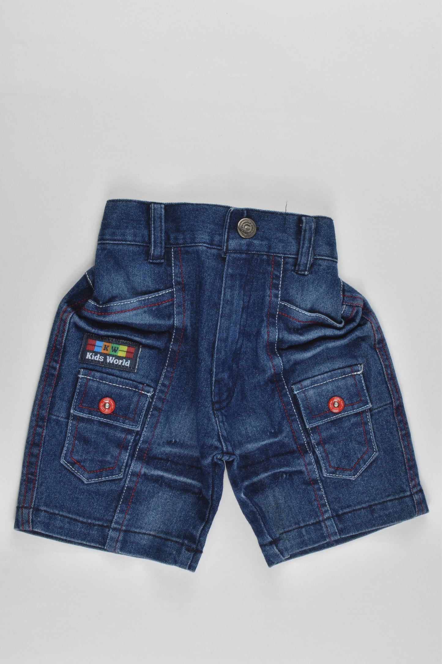 Kids World Size 0 Slim Fit Waist Denim Shorts