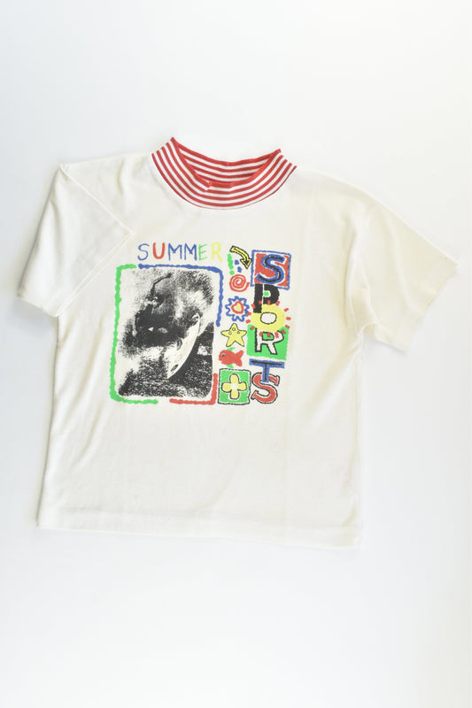 Kids World Size 7 Vintage 'Summer Sports' T-shirt
