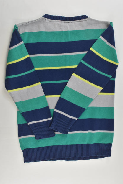 Kiki & Koko Size 7 (122 cm) Striped Robot Knitted Jumper