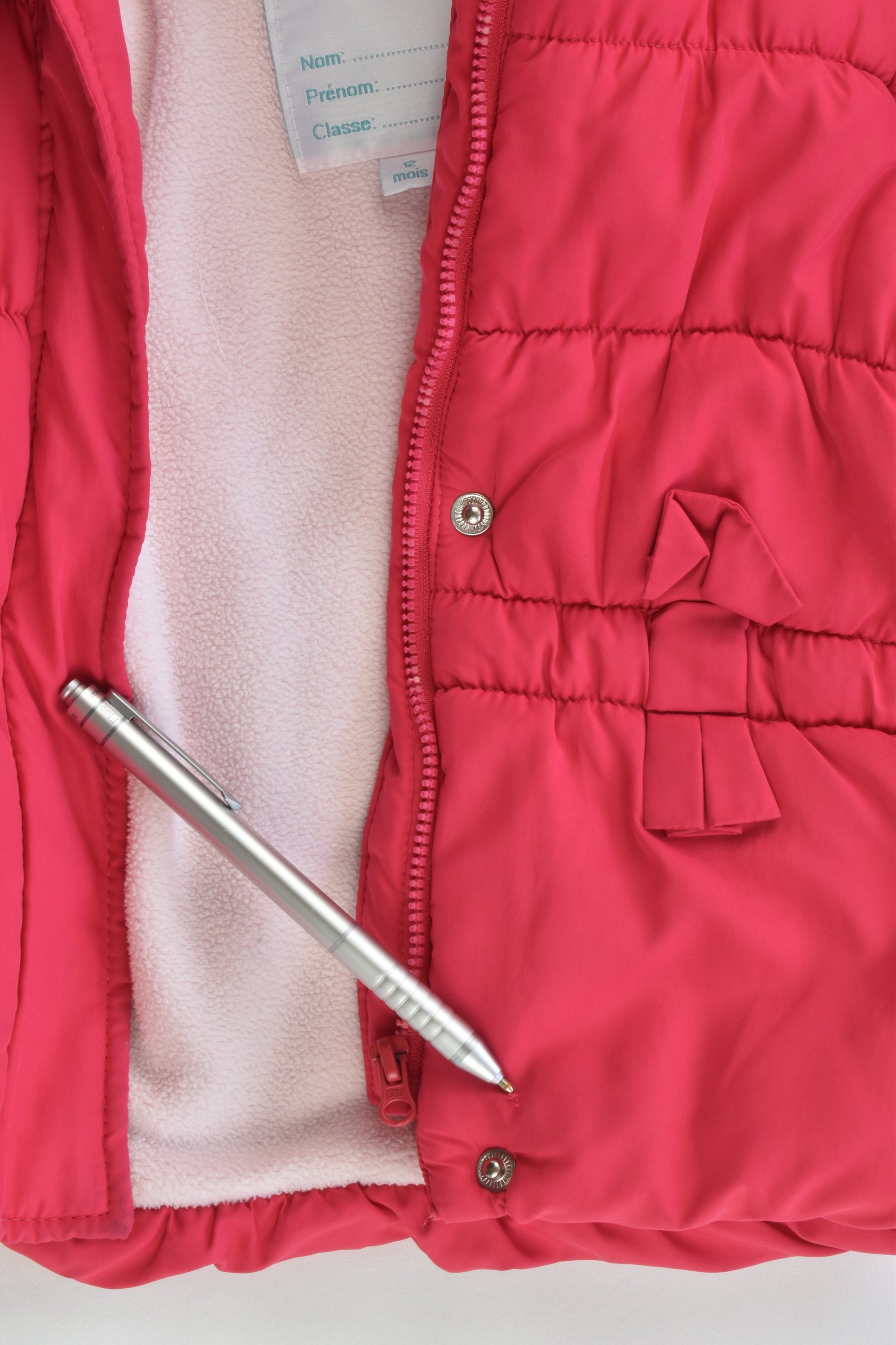 Kimbaloo (France) Size 0-1 (12 months) Warm Hooded Winter Jacket