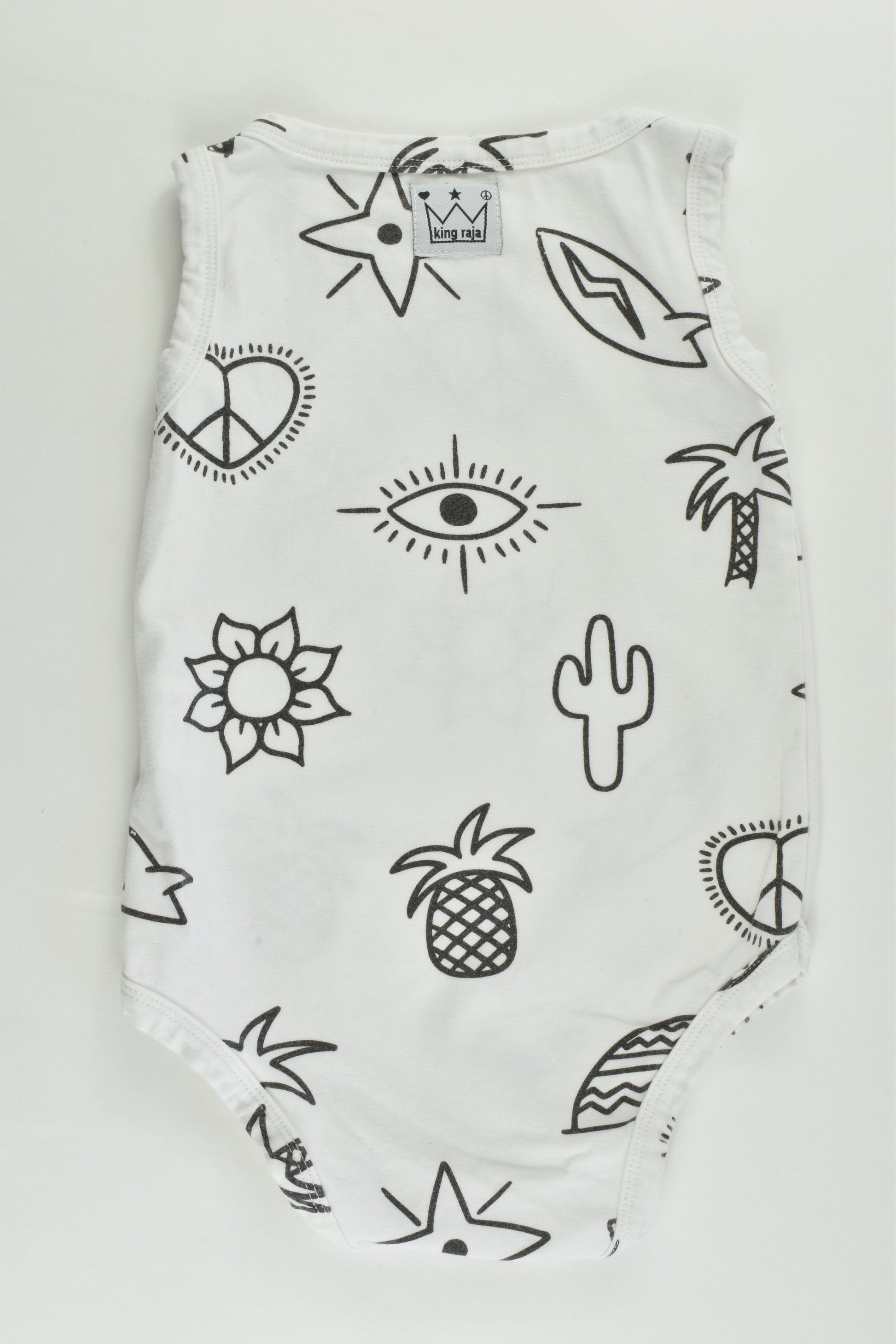 King Raja Size 1 (12-18 months) Organic Bodysuit