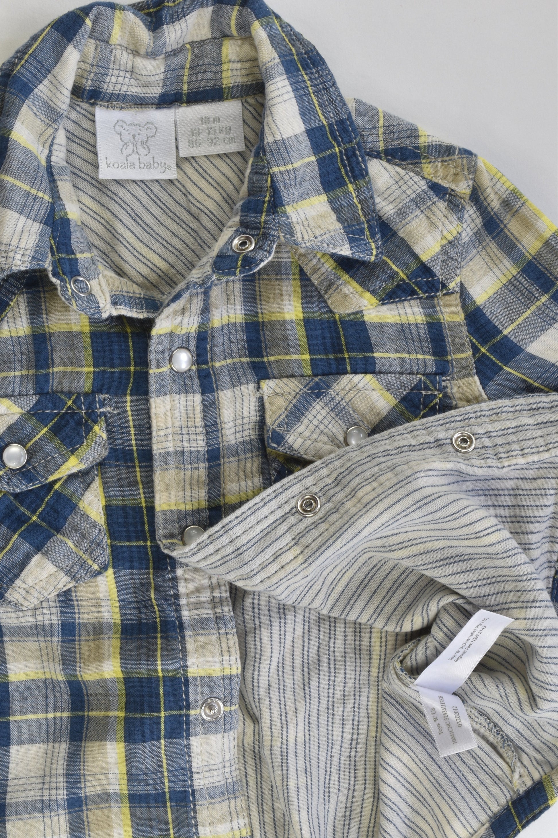 Koala Baby Size 1 Checked Shirt