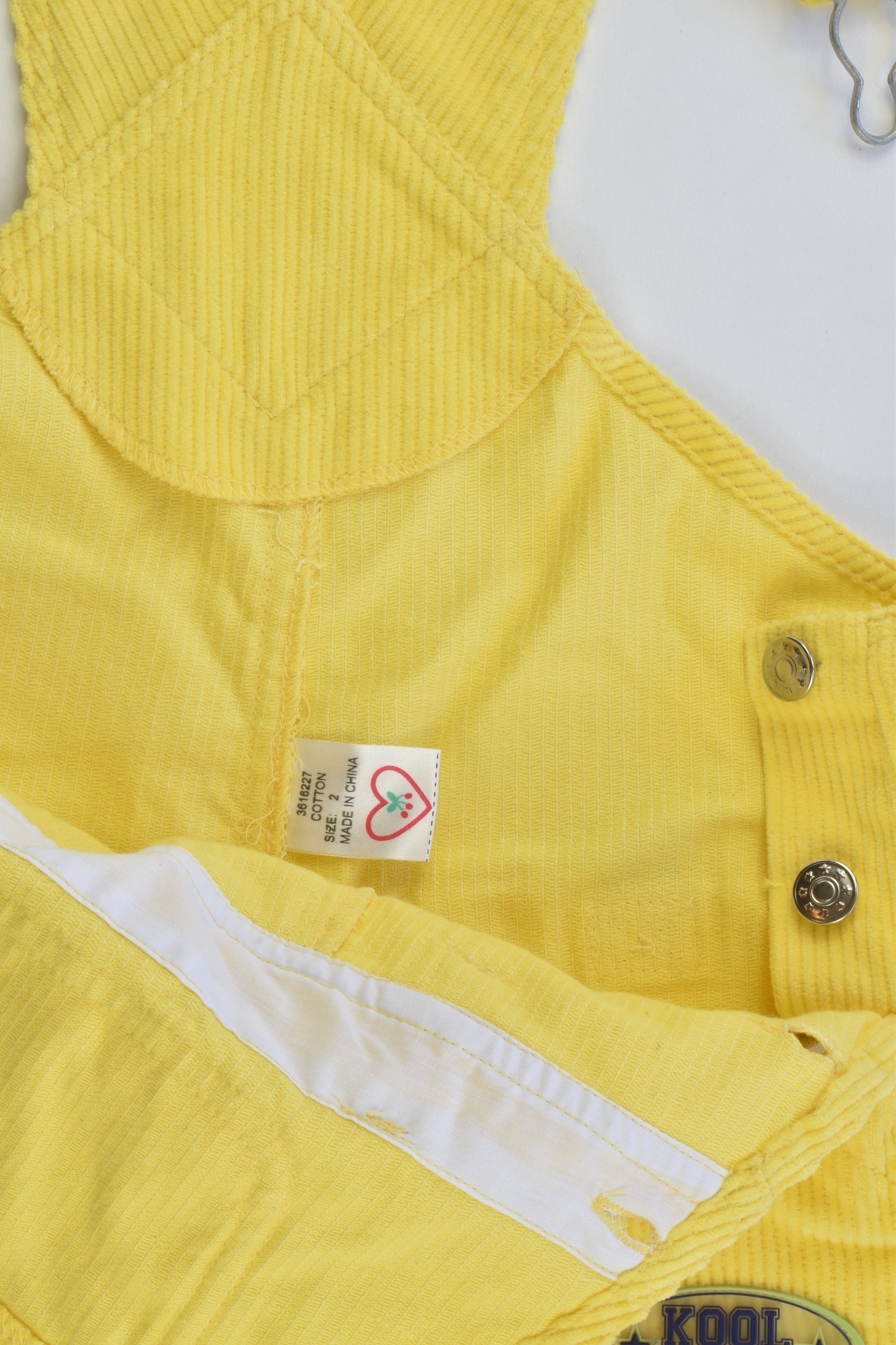 Kool Kid Size 2 Cord Overalls