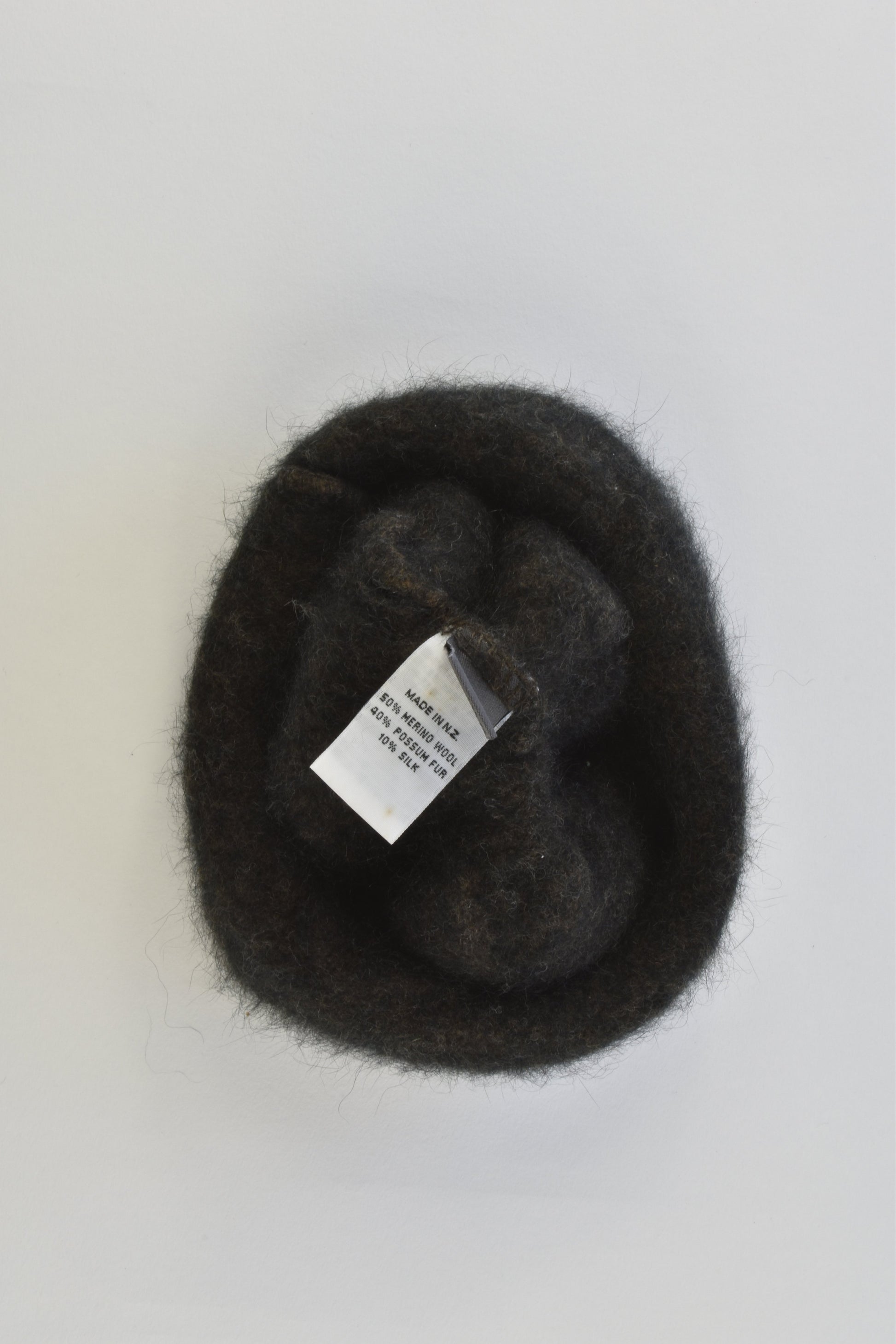 Koru (New Zealand) Size approx up to 1 year Merino/Possum/Silk Warm Beanie