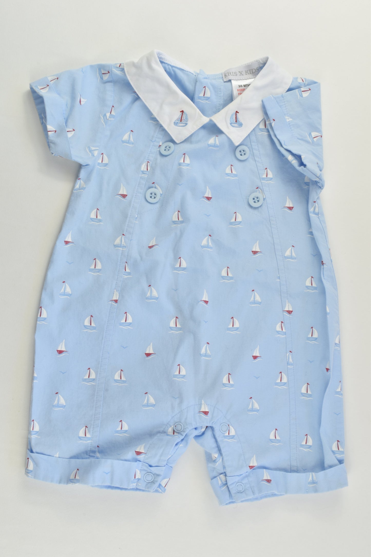 Kris X Kids (UK) Size 00 (3/6 months) Nautical Short Romper